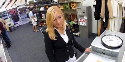 Hot milf fucked and payed by pawnkeeper