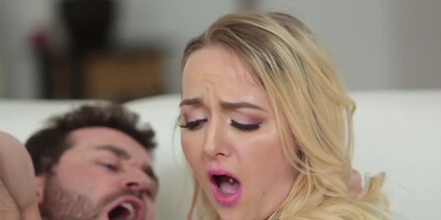 Girl came to visit man to be drilled in ass with his cock