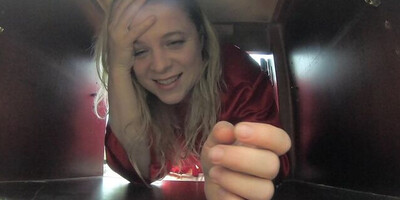 Stepmom stuck in the dresser thinks it will help to fuck her