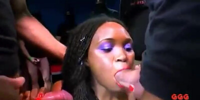 German women are blowing many beefsticks in a row during a competition and lovin’ it