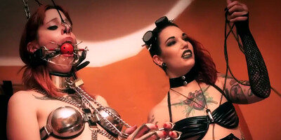 Chastity Girl Gets Dominated By Mistress - Lesbian Bdsm