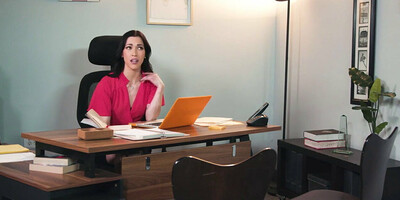 Writer kisses, licks and rims her small tits book reviewer