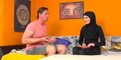 She is learning how to make him hard