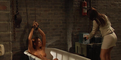 Lesbian Slave In Prison Dominated And Trained By Merciless Madame