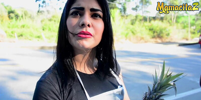 Splendid Latina vendor takes part in porn video