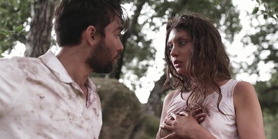 Traumatized brunette girl Elena Koshka is pussy licked and banged by an old pervert