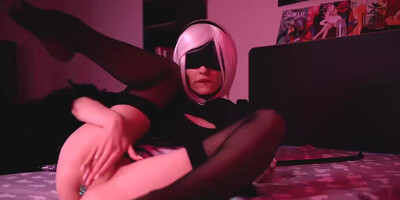 Hard Fuck Ninja Babe Fucks Her Asshole