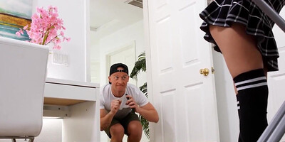 Skinny slut Lulu Chu gets fucked by Zac Wild