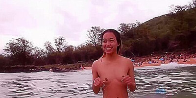 Aria Skye Is So Happy On The Beach With You