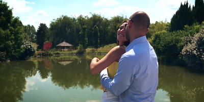 Bimbo Euro gal roughly analyzed by bald stallion