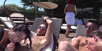 Rocco Siffredi In Sex Party At The Pool