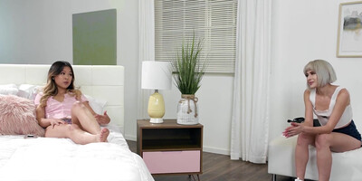 Fucks Her Roommates Juicy Pussy With A Vibrator - Louise Louellen And Lulu Chu