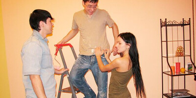 DOUBLE-FUCKED BY THE PAINTERS