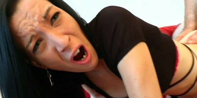 Pretty brunette - hardcore double penetration