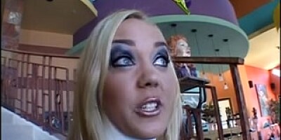 Annette Schwarz Is Slutwoman behind the vignettes