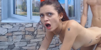 Campus Nasty Gets Drilled In Doggie Position