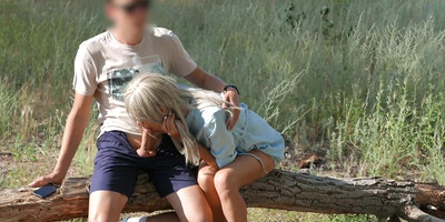 Blonde Gf Risky Public Handjob And Blowjob At Park