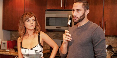 Dillion Harper fucking in the bedroom with her natural tits