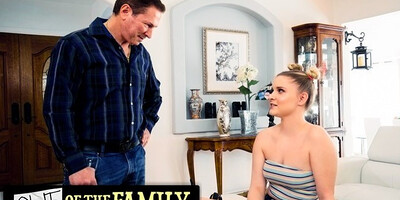 John Strong pushes his hard cock in stepdaughter's tight ass