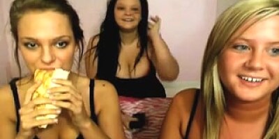 Teens teasing on web webcam left friend alone