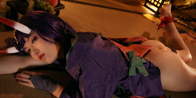 Cospuri Aika Suzumiya in Shuten Douji Cosplay