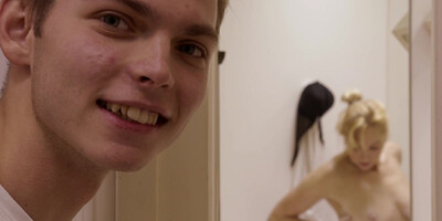 Marta seduces young guy with her deliciously soft body