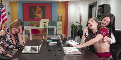 Angela White and Krissy Lynn tag team Abella Danger