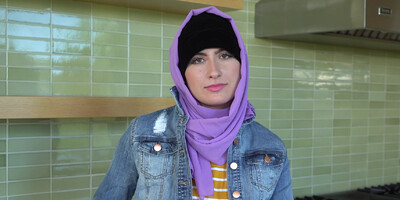 Angeline Red with natural tits having sex POV