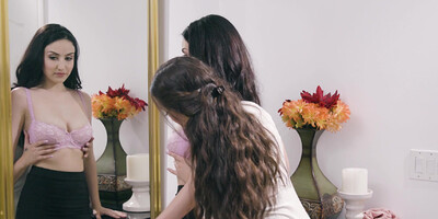 Jade Baker and Lena Paul engage in lesbian threesome with Gia Paige