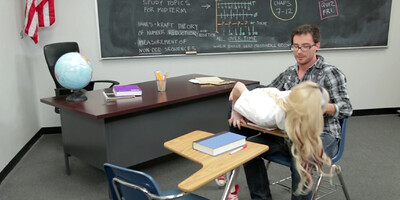 School girl Skylar Greene has a thing for classmate