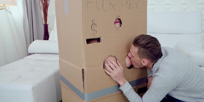 Adorable Sandra Wellness arranged a sexy surprise for her hot boyfriend Chris Diamond