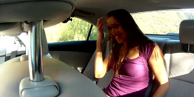 Crazy lesbians fuck in the back of a car