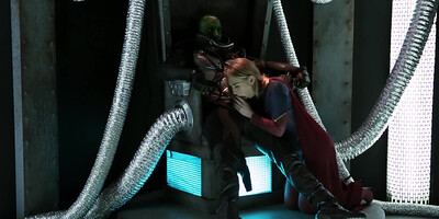 Damon Dice And Carter Cruise - Supergirl Seduces Braniac Into Anal Sex - Wickedparodies