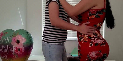 Curvy MILF is groped and impaled on some hard cock for riding