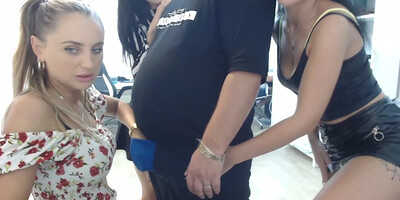 Three hottest secretaries handjob cam