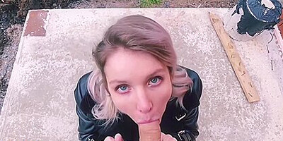 Bomzh Trahnul Skromnicu Homeless Man Fucked An Escort Girl Red Fox