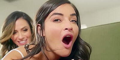 Emily Willis And Ariella Ferrera In The Babysitters Anal Initiation