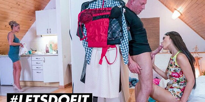 Angie Moon, Barra Brass & Dillon Day enjoy in some hot action