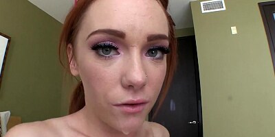 Dani Jensen's highly very first cum swallowing experience