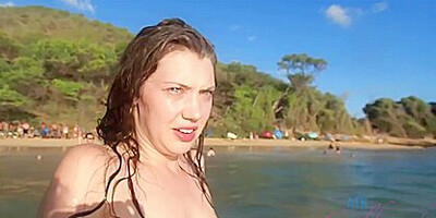 Elena Koshka In Elena Explores The Island And Has A Wild Time At A Nude Beach