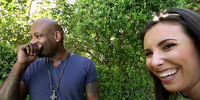 Lecherous girl makes sure that black men's penises are the best