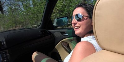 Asdis Loren & Max Dior in Dark Haired Hottie Asdis Loren Rides Driver's Cock In Public - Porncz