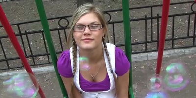 Cutie At The Playground Is Great At Sucking