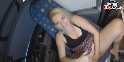 German normal girl next door schoolgirl make a car sexdate