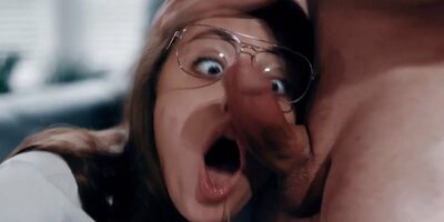 Busty milf stepmom rides stepson who's facesitted by stepsis