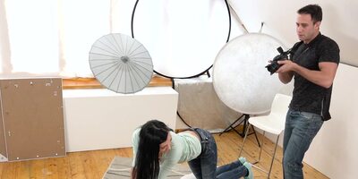 Hot Francys Belle gets photographers big dick