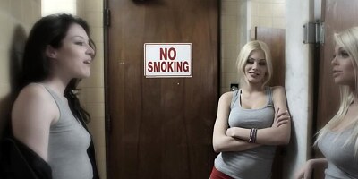 Sweep blonde is stroking and sucking that big pecker