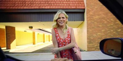 Man hooks up with slim blonde and fucks her trimmed cunny