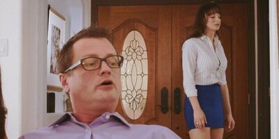 Teen blows her stepdaddy and gives him some wet pussy