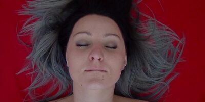 Girl masturbates her tight pussy